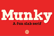 Slab serif Munky display font, a Slab Serif Font by Itsmesimon (Thumbnail 1 of 8)