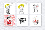 Doodle cute couples, an Illustration by AnastasiaFears (Thumbnail 5 of 5)