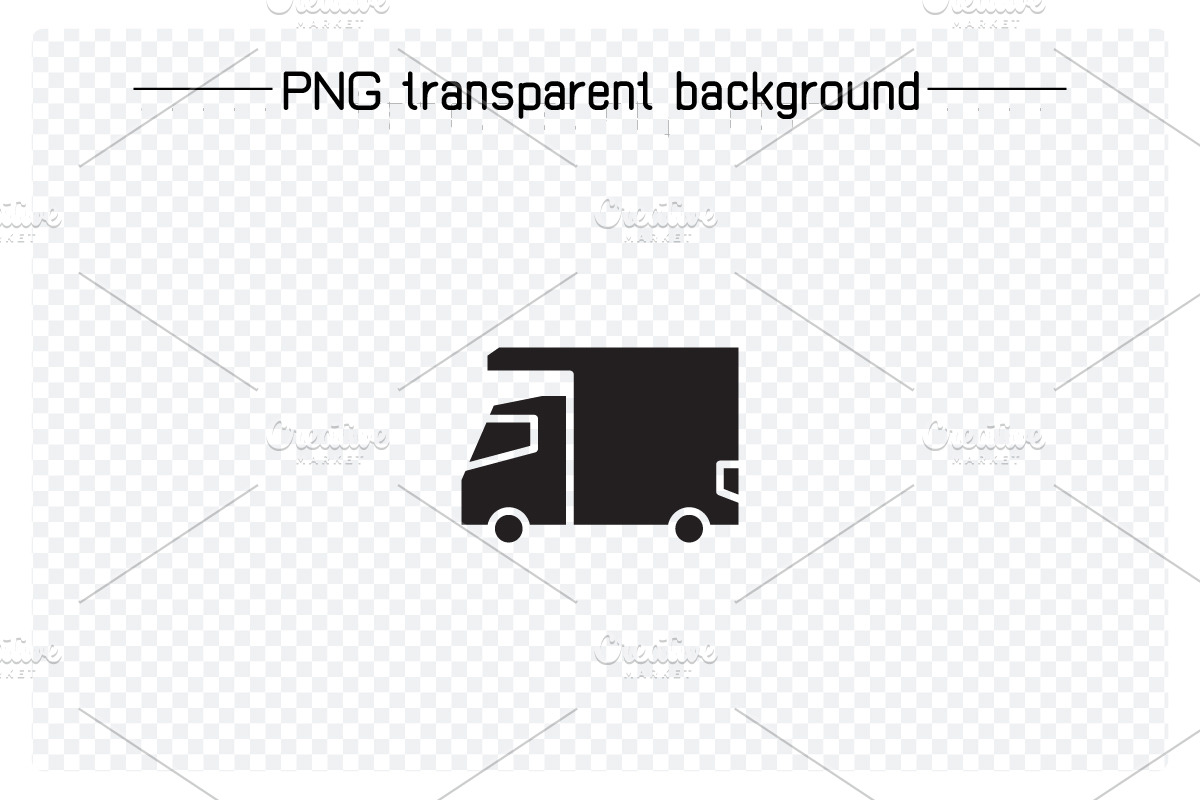 To Truck Van Pickup Car Icons Set, a Transportation Illustration by Designfour (Photo 2 of 7)