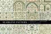 12 Gilded Vinework Seamless Patterns, a Pattern Graphic by Inknfolly (Thumbnail 1 of 6)