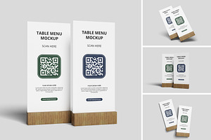 Realistic Table Menu Mockup PSD, an Advertising Mockup by MA-KING_ART