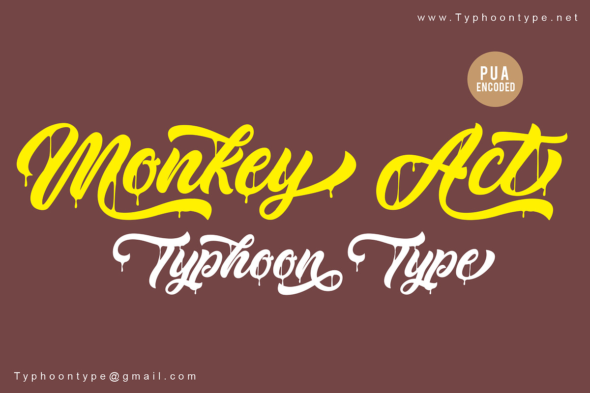 Monkey Act font