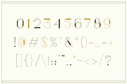 Gratitude - Art Deco Inspired Font, a Sans Serif Font by Kahade Studio (Thumbnail 11 of 12)