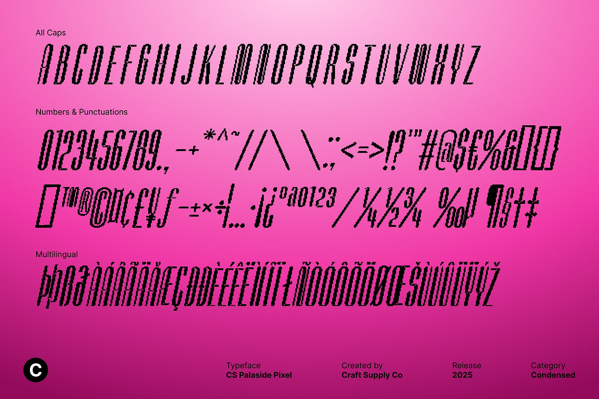 Palaside Pixel, a Sans Serif Font by Craft Supply Co. (Photo 8 of 8)