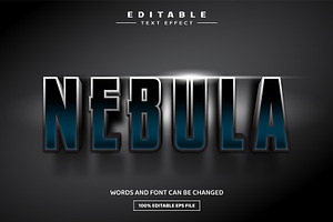 Nebula 3D Editable Text Effect