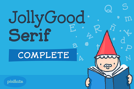 JollyGood Serif- Complete, a Slab Serif Font by Letradora