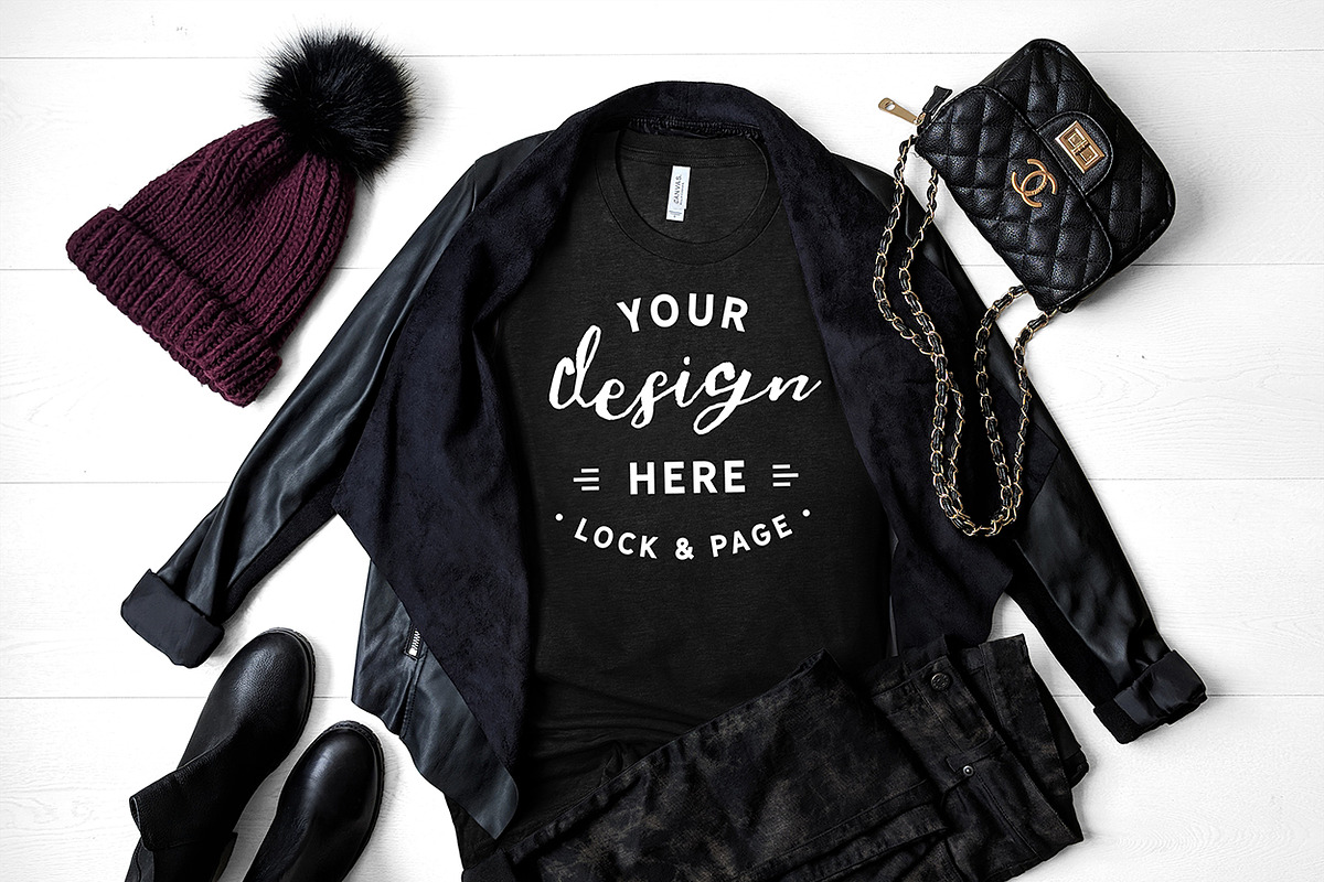 T-Shirt Mockup Bundle Bella Canvas, a Shirt Mockup by lock and page (Photo 19 of 71)