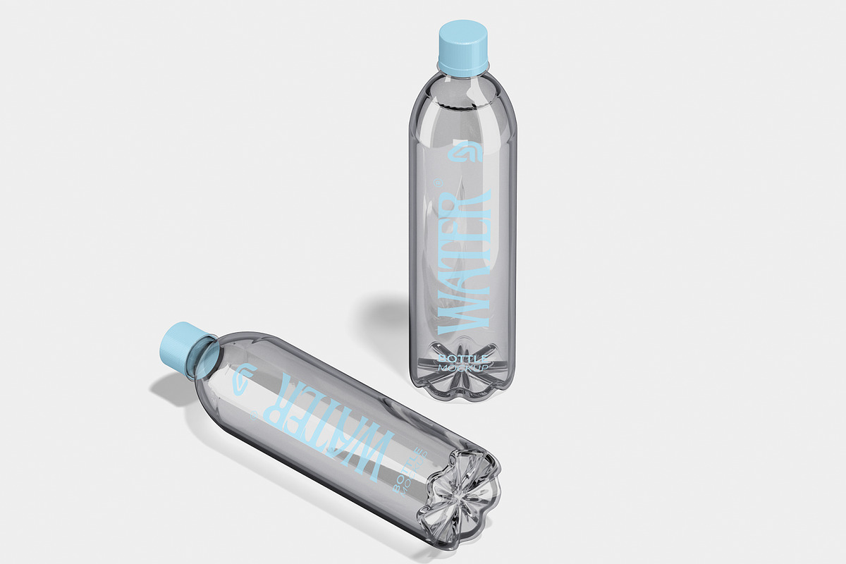 Plastic Water Bottle Mockup, a Packaging Mockup by Unerispace (Photo 5 of 5)