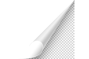 Curled paper corner. Curve, an Object Illustration by Things for designers