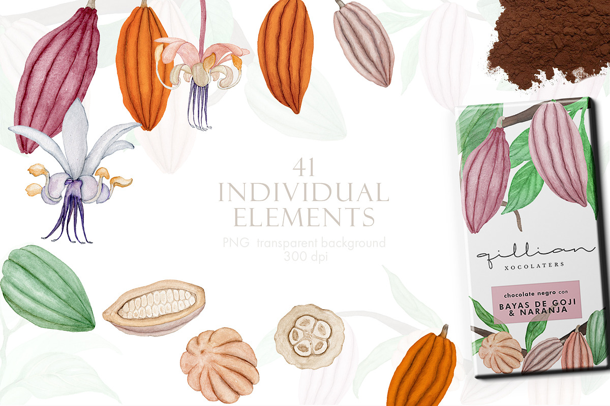Wonderful Cocoa - Watercolor Set, an Object Graphic by Jeanina Vlad (Photo 15 of 20)