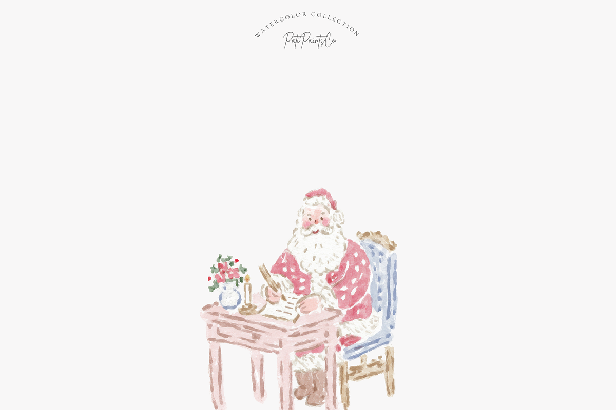 Santa Workshop Clipart, a Decorative Illustration by Pati Paints (Photo 5 of 10)