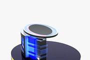 TV Studio News Desk 12, an Architecture 3D Model by akerStudio (Thumbnail 16 of 28)