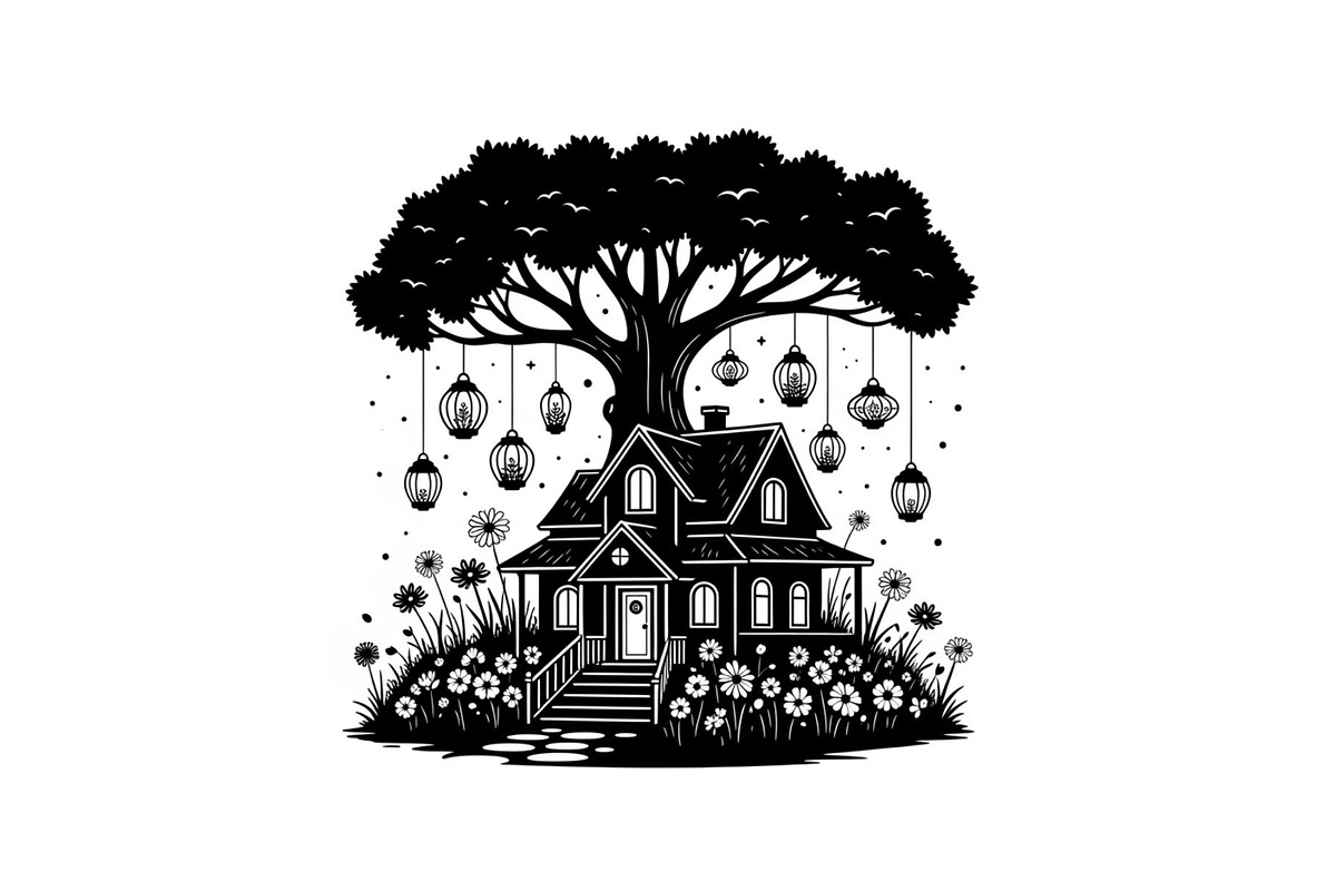 Tree House Silhouette SVG Bundle, an Illustration by jahid234 (Photo 18 of 31)
