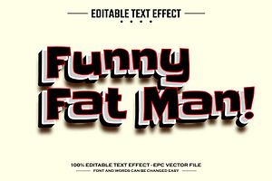 Fatman 3D editable text effect