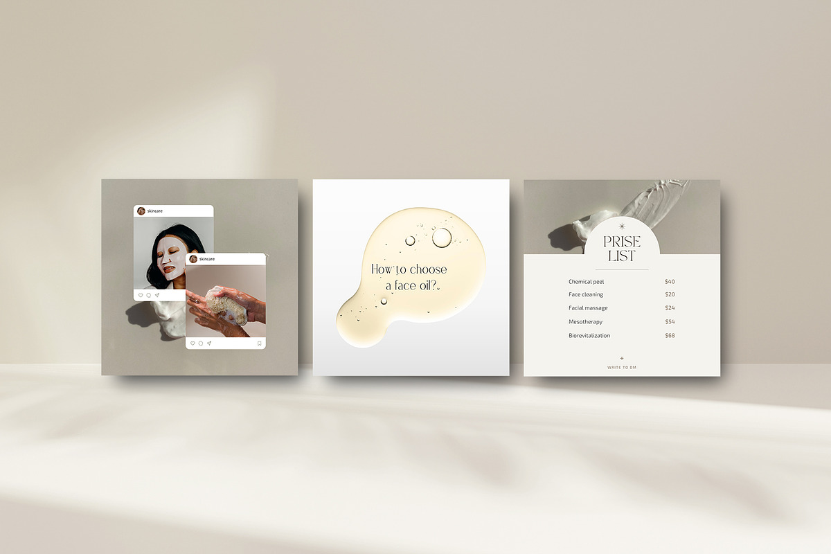 CANVA / Skin Care Social Media Pack, a Social Media Template by Simple có (Photo 5 of 12)