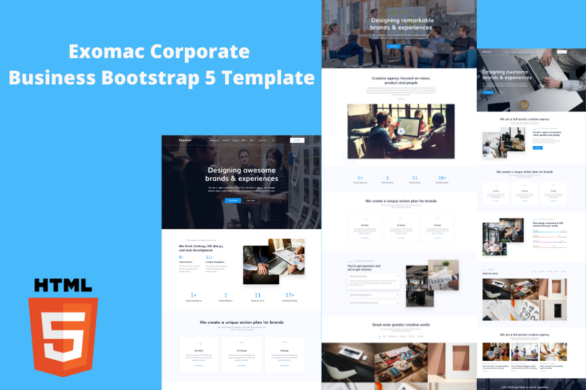 Corporate Business HTML5 Template, a Bootstrap Template by HasThemes (Photo 4 of 4)