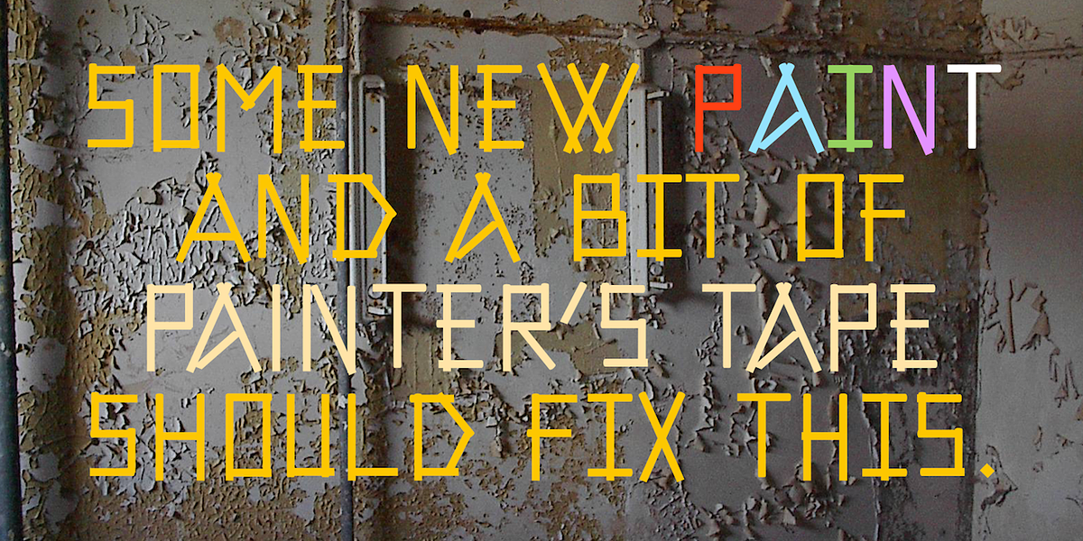 TapedUp, a Font by Ingrimayne Type (Photo 1 of 7)