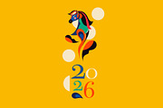 2026 Year of the horse., an Animal Illustration by MoleskoStudio (Thumbnail 12 of 13)