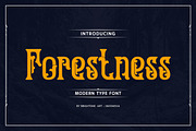 Forestness - Lovely Decorative Font, a Serif Font by Brightone (Thumbnail 1 of 9)