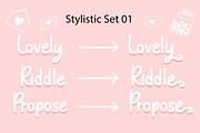 Aberana - Lovely Font, a Script Font by Attype (Thumbnail 7 of 7)