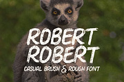 Robert Casual Brush Font, a Font by Deeezy (Thumbnail 1 of 5)