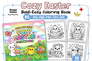 Cozy Easter Coloring Book, a Seasonal Illustration by Design Station (Thumbnail 1 of 4)