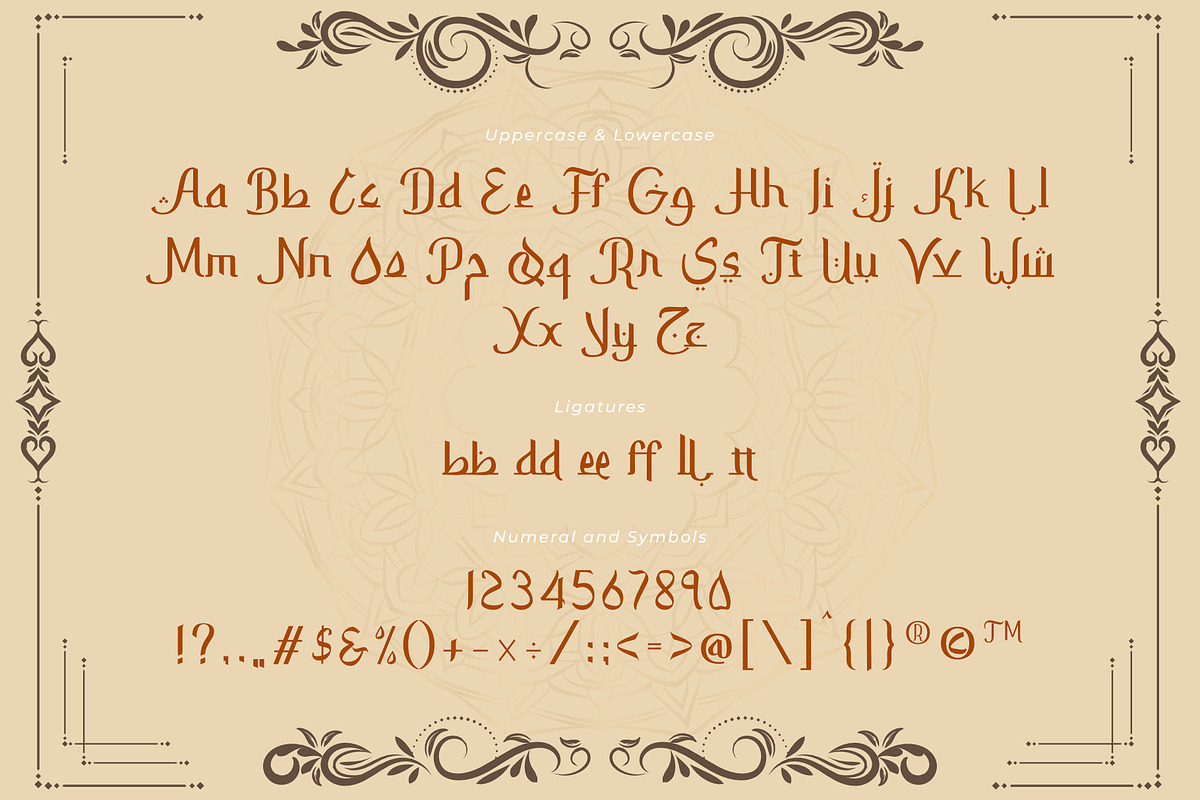 Bullan Ramadhan | A Faux Arabic Font, a Script Font by Andrimada Creative (Photo 7 of 13)