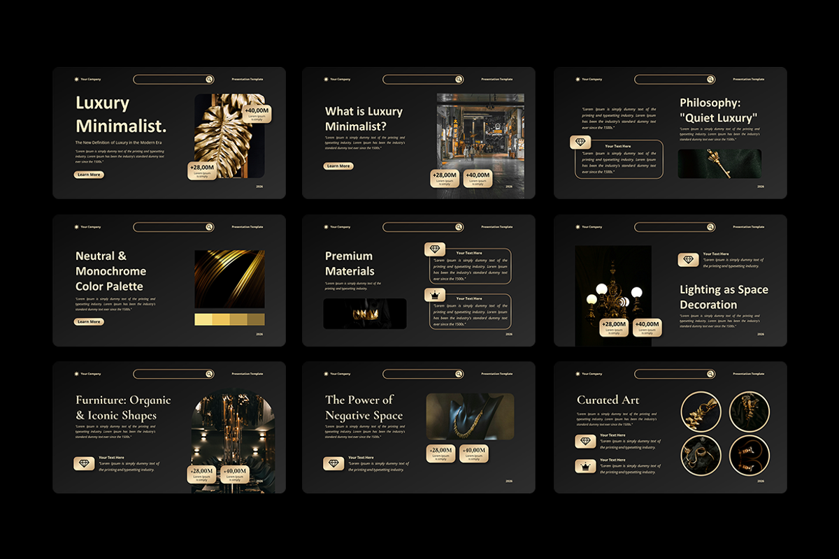 Luxury Minimalist - Keynote Template, a Presentation Template by Iqsiart Studio (Photo 2 of 3)
