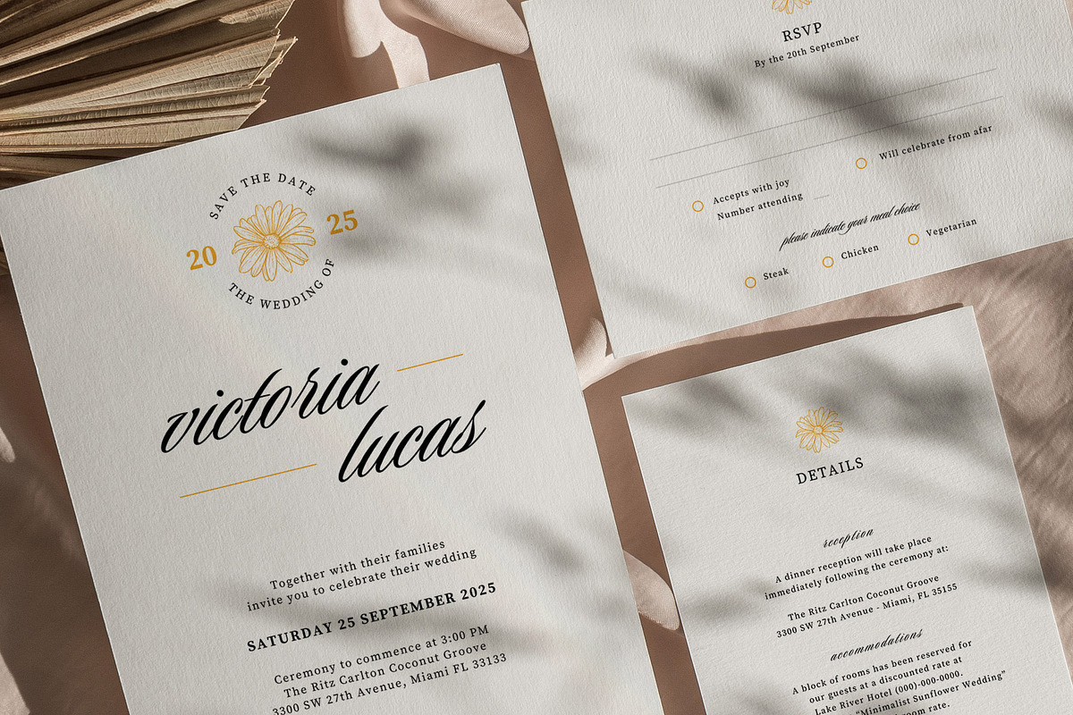 Minimalist Invitation Canva Template, an Invitation Template by microstd (Photo 1 of 6)