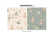 Ballet Princess Fairy Mouse pattern, a Pattern Graphic by Milatoo (Thumbnail 4 of 4)