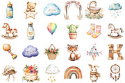 Neutral Boho Baby Shower Doodle Clip, an Illustration by Sublimation Artist (Thumbnail 2 of 6)