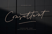 Consultant Signature Pen Font, a Handwritten Font by RantautypeStudio (Thumbnail 1 of 13)