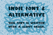 Sloppy brush font, a Script Font by VyacheslavKolb (Thumbnail 1 of 5)