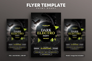 Night Club Flyer EDM Party, a Flyer Template by Intenseartisan_Stock