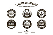 21 Vintage Badges EDITABLE TEXT, a Branding & Logo Template by inumocca_type (Thumbnail 3 of 5)