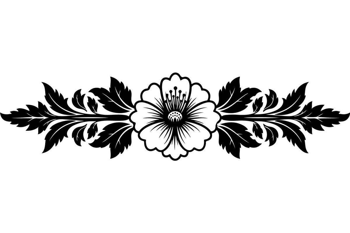 Vintage Floral Divider Bundle, a Decorative Illustration by Designer_Momina (Photo 18 of 21)