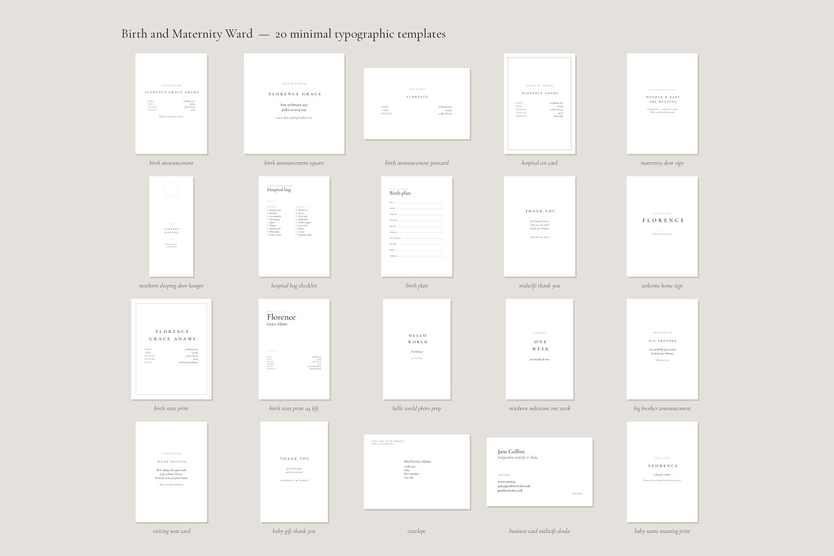 Baby Stationery 100 Templates V3, a Stationery Template by pawellpi (Photo 33 of 36)