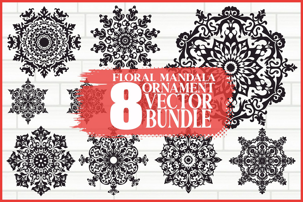 Mandala Ornament Pack, an Illustration by BIPLOB EXPERT (Photo 1 of 9)