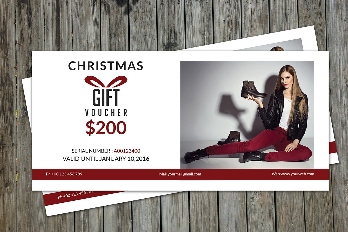 Fashion Gift Voucher Template-V02, a Card Template by Template Shop