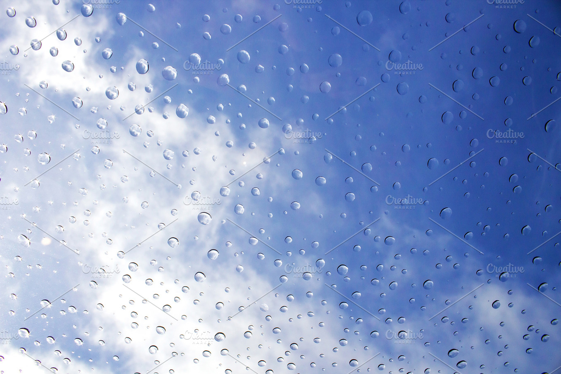 rain drops on glass background