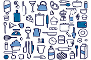 100+ Hand Drawn Kitchen Elements, an Object Graphic by Interior Mockup Co (Thumbnail 2 of 4)