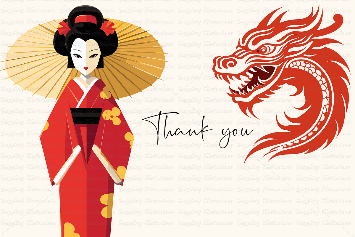 Asian Clipart - Images & Vectors, an Illustration by Dazzling Art Boutique (Photo 8 of 8)