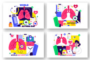 10 World Asthma Day Illustration, a Healthcare Illustration by denayunebgt (Thumbnail 2 of 4)