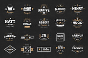 20 Vintage Logos & Badges Vol 01, a Branding & Logo Template by vuuuds (Thumbnail 2 of 5)