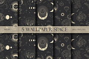Cosmic esotericism. Seamless, an Illustration by Chikovnaya (Thumbnail 1 of 4)