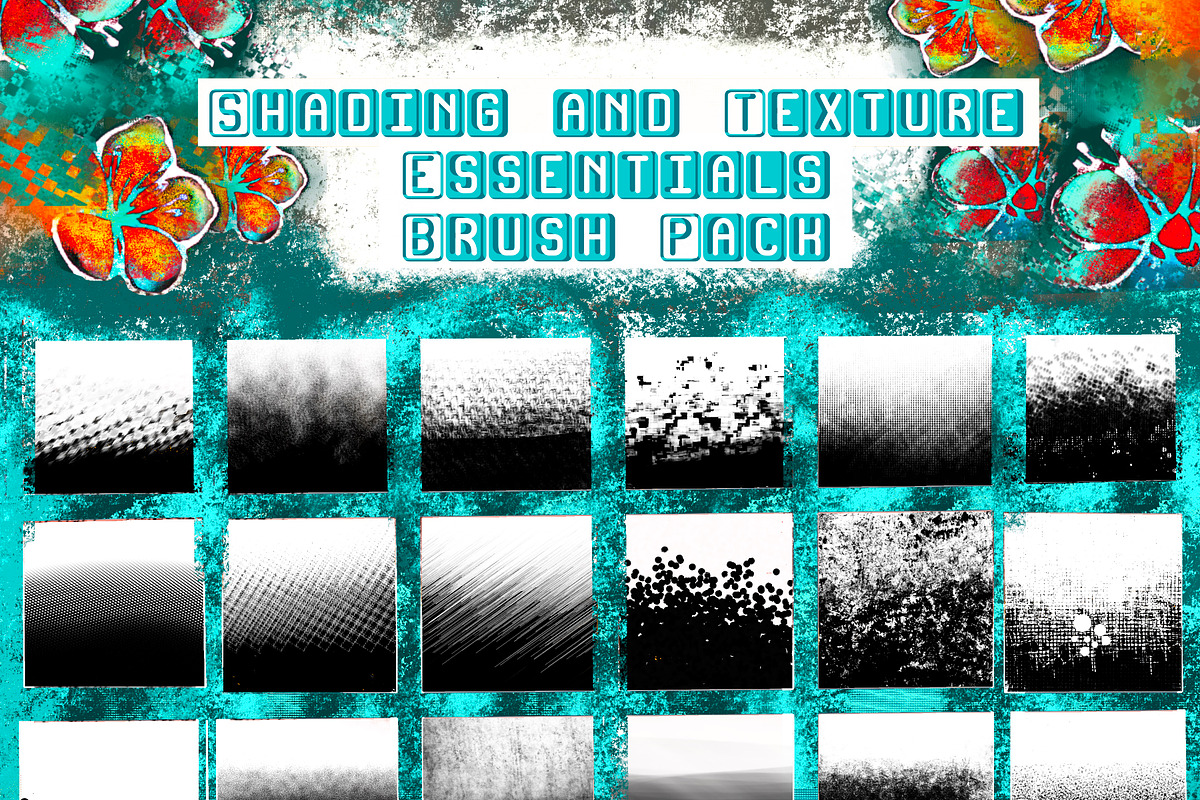 My essentials texture/shader brushes, a Brush Add-On by Courtney Leigh creates (Photo 2 of 5)