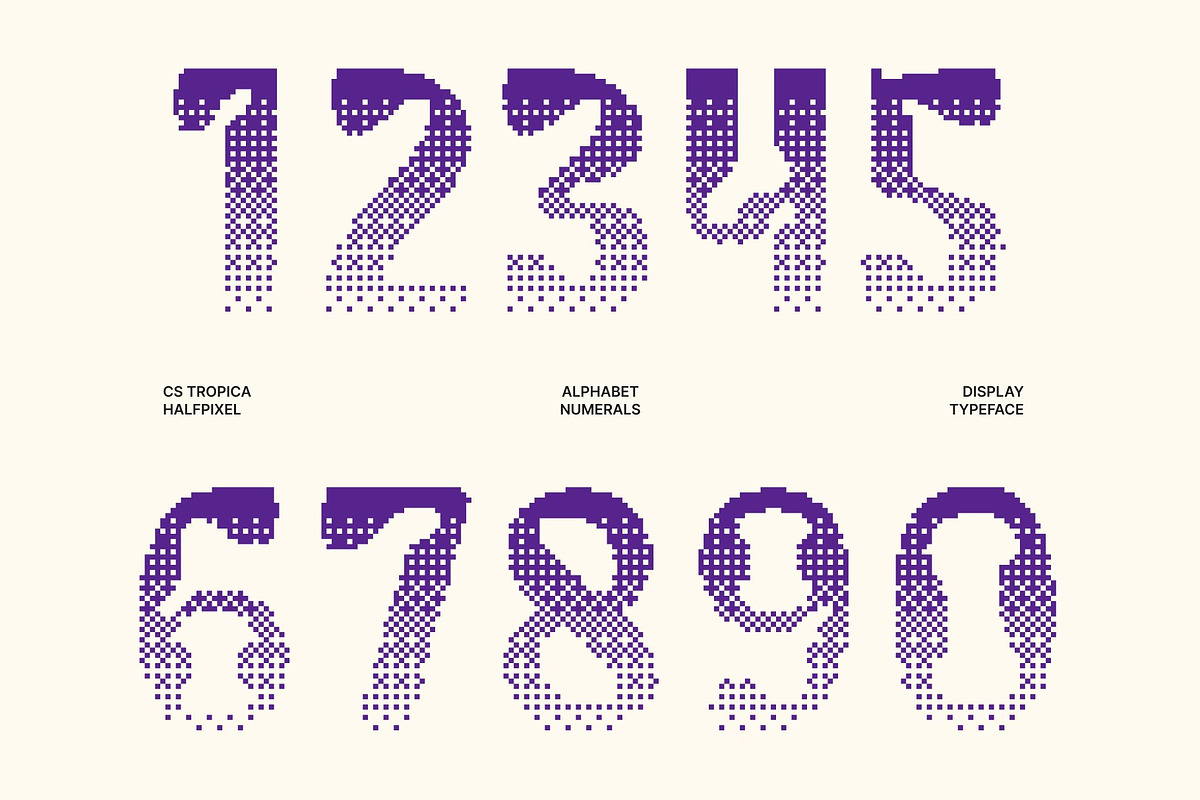 CS Tropica Halfpixel, a Sans Serif Font by Craft Supply Co. (Photo 5 of 8)