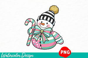 Colorful Glitter Christmas Png Desig, an Illustration by Watercolor design