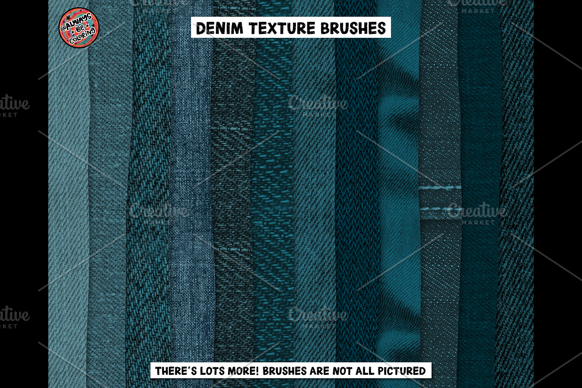 Procreate Fabric Texture Brush Bundl, a Brush Add-On by AlwaysBeColoring (Photo 9 of 15)
