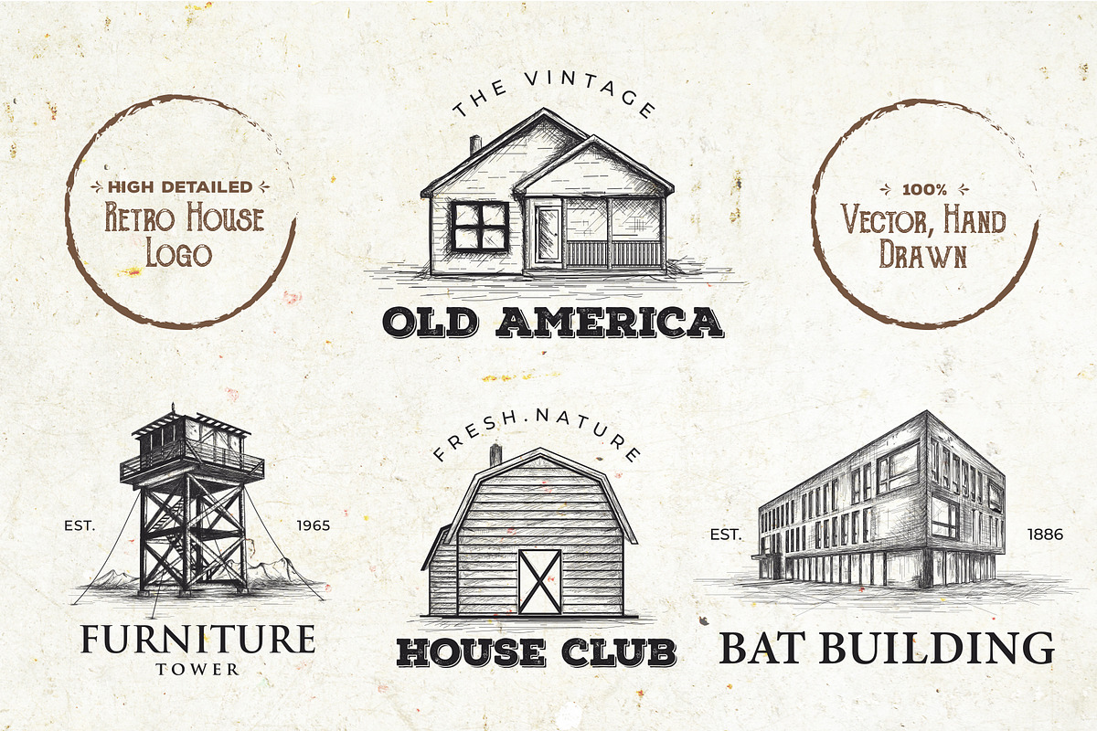 Artisanal High Detail House Logo, an Illustration by Suvham Roy (Photo 1 of 5)